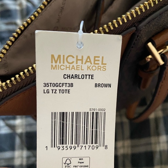 Michael Kors Charlotte tote. Brown in excellent condition - Picture 4 of 7